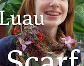 PDF Luau Scarf Handspun art yarn knitting pattern by TreasureGoddess artyarn SELL items knit from this