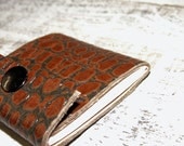 Cowligator Leather Matchbook Notepad, refillable