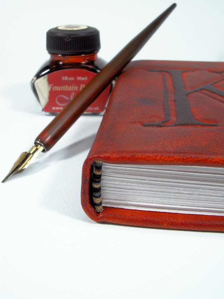 Personalized Custom Leather Journal, Mini - LadyArtisan