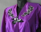 60s Costume Dress Vintage 1960s GAUDY Sequins Dancehall 40s Style Medium to Large