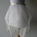 50s 60s Apron Vintage 1950s Sheer Net Baby Blue Whimsy Gold Trim