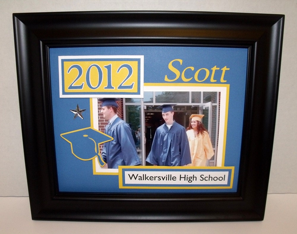 Graduation Picture Mat - Personalized Any Colors Any Message - 8x10 Unframed Insert