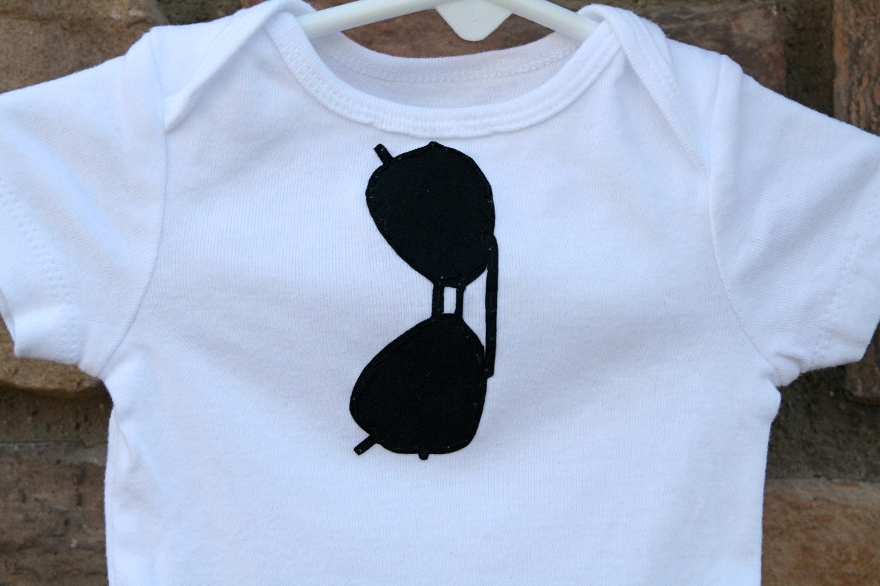 Hang Loose - Aviator Sunglasses on Baby Bodysuit