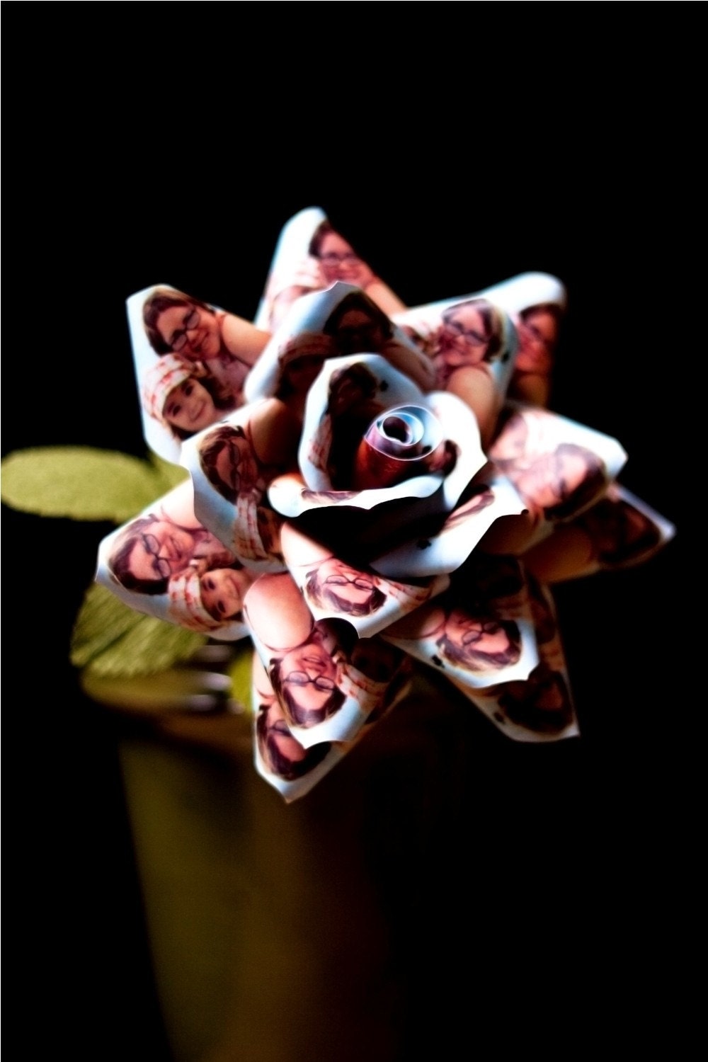 photo rose - paper flowers worth a thousand words for gift, wedding, or home decor