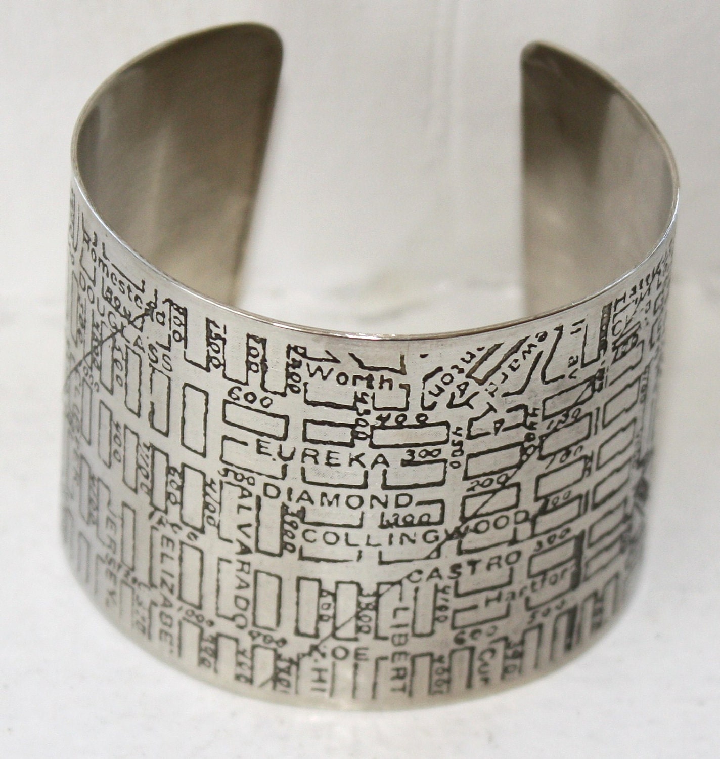 San Francisco Vintage Map Cuff