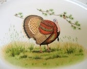 Vintage Turkey Platter  Circa  1940s