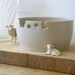Made to order - The 'wool' yarn bowl, hand thrown custom pottery yarn bowl