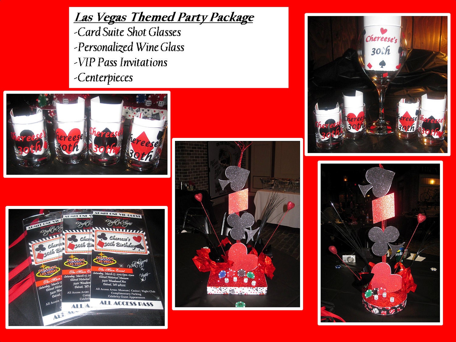 Poker Party Centerpieces