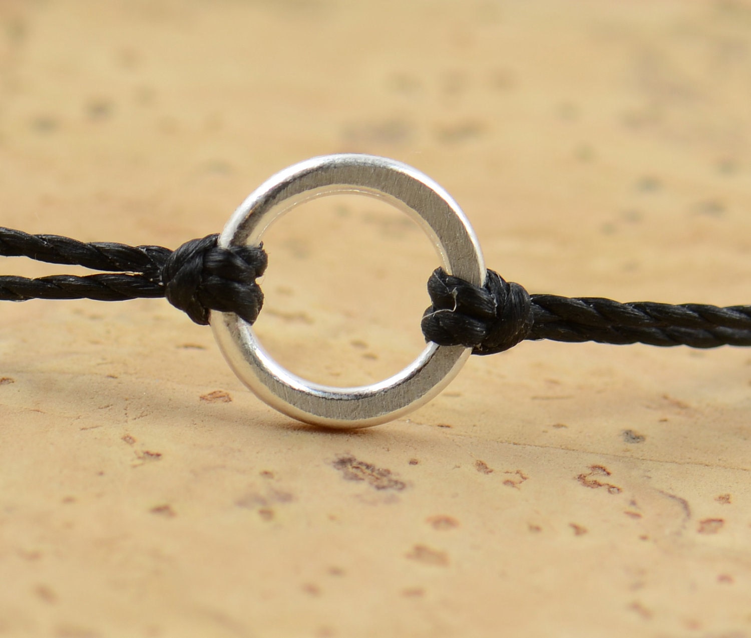 Sterling Silver Karma bracelet . friendship .wedding
