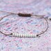 Sterling silver friendship cord bracelet