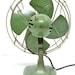 Vintage Shabby Chic Green Dominion Fan