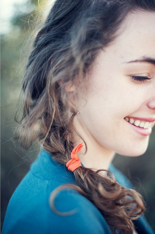 The Soft Package - 5 Elastic Solid Color Hair Ties that Double as Bracelets by Mane Message on Etsy