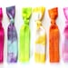The Neon Tie Dye Hair Tie Package - 6 Neon Electric Bright Elastic Tie Dye Hair Ties that Double as Bracelets by Mane Message on Etsy