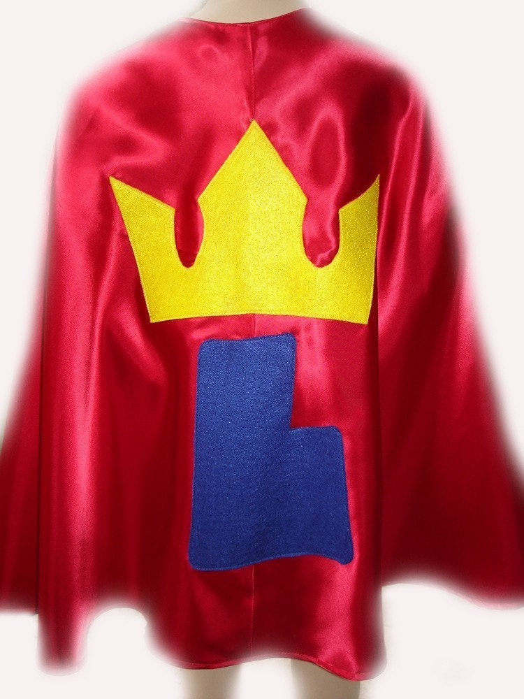 Childrens Custom Made Handmade Personalized Superhero Dress up Birthday Kids Cape for Boys and Girls