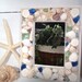 Seashell Mirror Embellished with Seaglass  Beach Nautical Coastal Decor