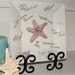 Starfish Guest Book Signature Plate Beach Wedding Keepsake Coastal Cottage Decor
