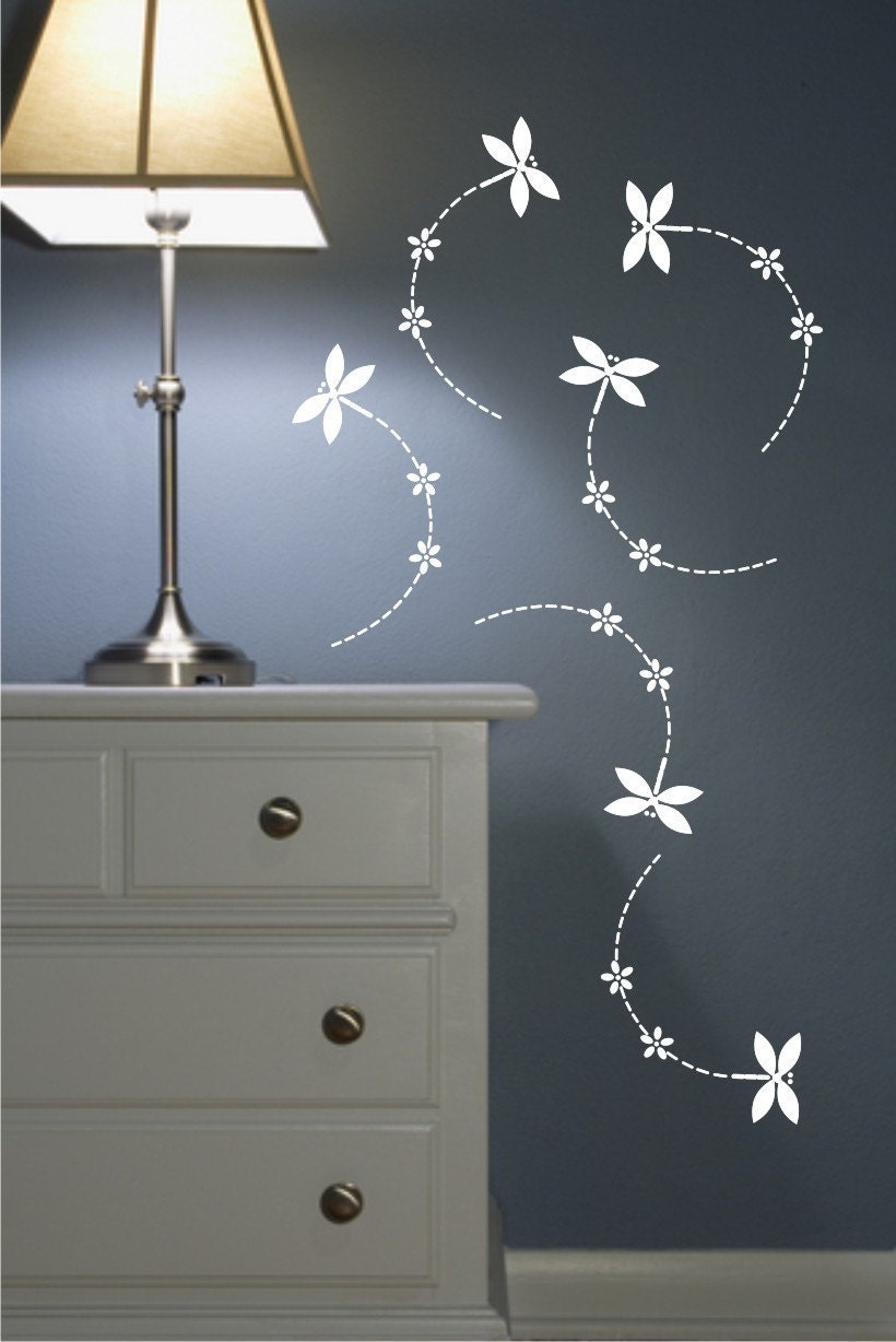 Dragonfly wall decals