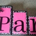 Paris decorative wooden blocks, name blocks