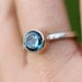 Portuguese Cut London Blue Topaz In 14K Gold Ring (Limited Edition) - Made To Order