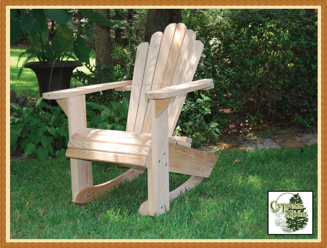 Cypress Adirondack Rocking Chair (FREE SHIPPING)