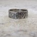 Mens Wedding Band Hammered Silver Wedding Ring Distressed Antique Circles Rustic Band