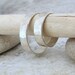 Silver Wedding Bands Hammered Silver Wedding Ring Set
