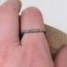 Stacking Ring Square Sliver Ring Hammered Stacking Ring Modern Geometric