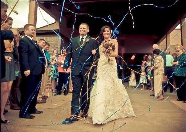 100 Hand Rolled Wedding Exit Sendoff Streamers - WITH FINGER LOOP