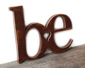 wooden wall sign rustic decor Chocolate Brown