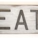 Eat sign vintage style wood sign cast iron sign shabby chic cottage decor