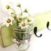 Vase WOOD Key Hooks Organizer - Spring Green