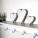 White Shelf wall organizer coat hanger 36 inch rustic shelf