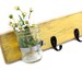 key holder vase Shabby Chic Cottage Style home decor Yellow