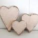 wooden hearts shabby chic pink cottage decor style wedding decor YOUR COLOR CHOICE