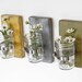 Shabby chic vases sconce mason jar wood vase wall decor cottage decor - set of THREE