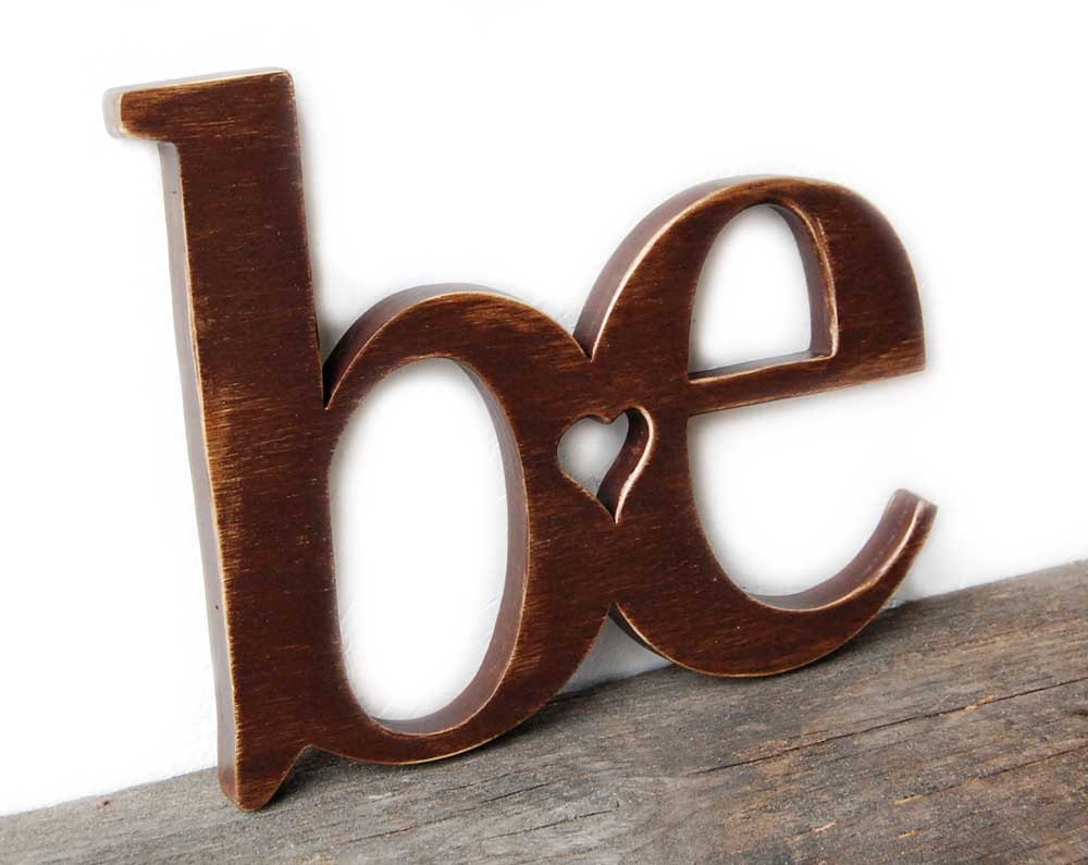 wooden wall sign rustic decor Chocolate Brown