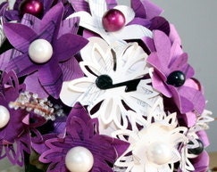 Noteworthy Music Note Bridal Bouquet - Sangria