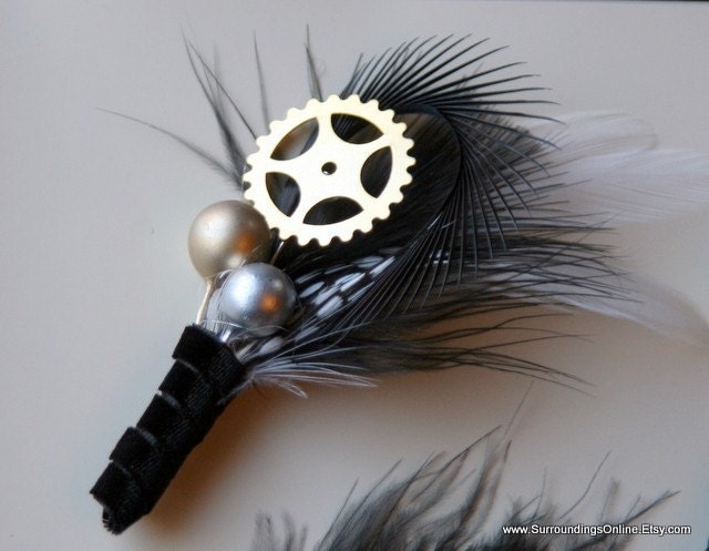 Dotty for You - Gear and Sprocket Dot Boutonniere