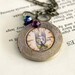 Mr Rabbit. Alice in Wonderland cameo locket necklace. fine art, original artwork by KarolinFelix