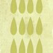 Vintage leaves in green 8x10 print