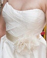 Zerbinetta Silk Sash with Silk, Tulle, and Organza Flowers