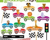 Buy 2 Sets, Get 2 Sets FREE - Digital Clipart - Little Racers