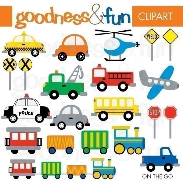 Buy 2 Sets, Get 2 Sets FREE - Digital Clipart - On The Go