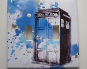 Doctor Who Tardis Decorative Double Light Switch Plate Cover