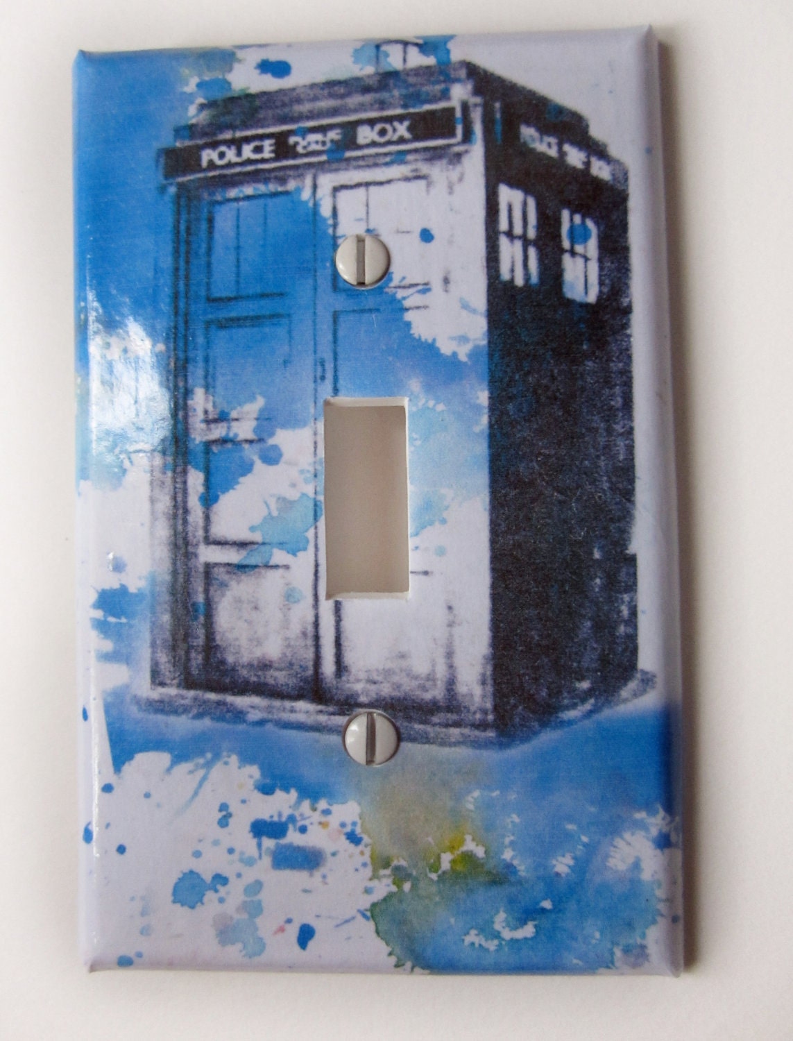 Doctor Who Tardis Decorative Double Light Switch Plate Cover