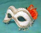 White Masquerade Mask - Wedding Mask - "Princess Bride"