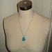Small Michigan Necklace in Light Blue Lasercut Acrylic