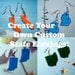 Personalized Jewelry Custom State Earrings Customizable Jewelry in Acrylic - Pick Color, Hooks, and State by purpleandlime