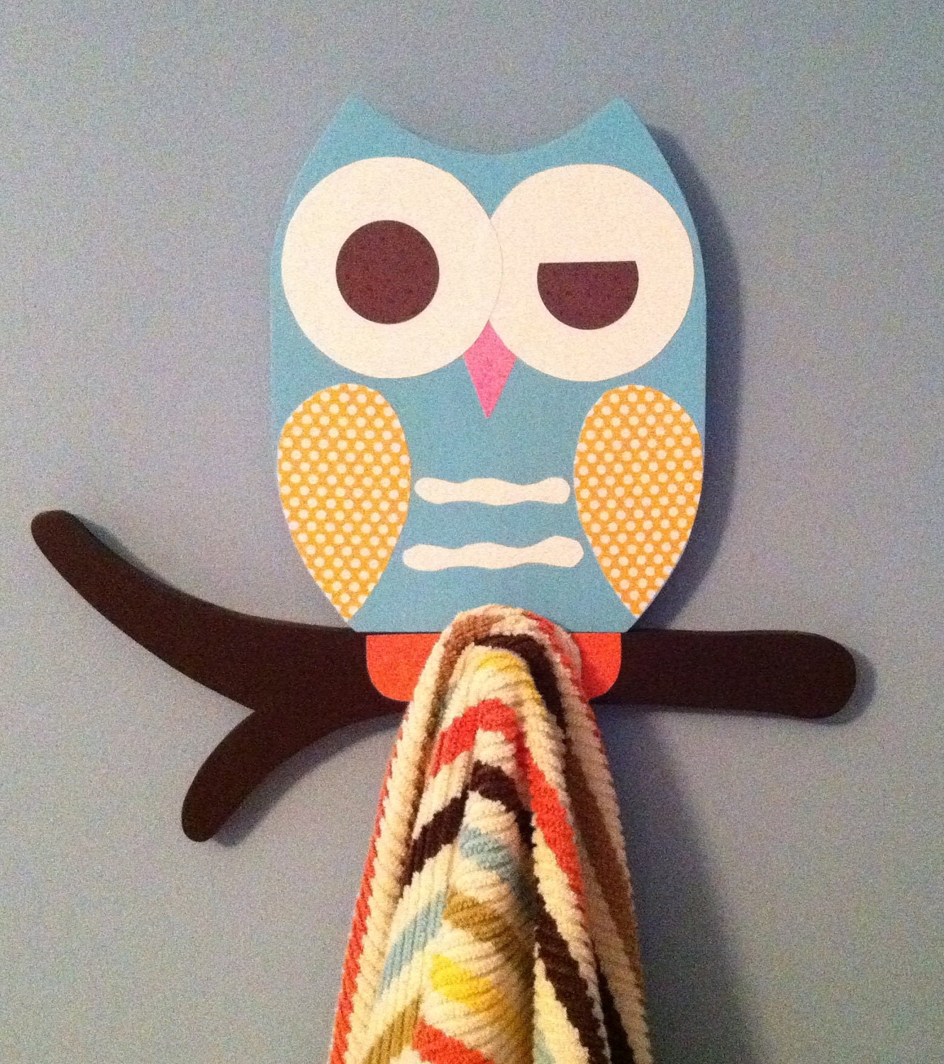 Owl Towel racks matches Saturday Knight Owl Bathroom Collection set of two towel racks