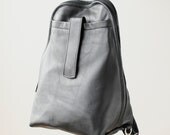 Big Black  Leather Backpack-Knapsack-Laptop-Travel Bag-Karen Gunna's Taylor Backpack